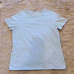 Pendleton womens cotton stretch light blue tshirt size large